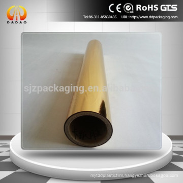 12mic Gold metallized PET thermal lamination film